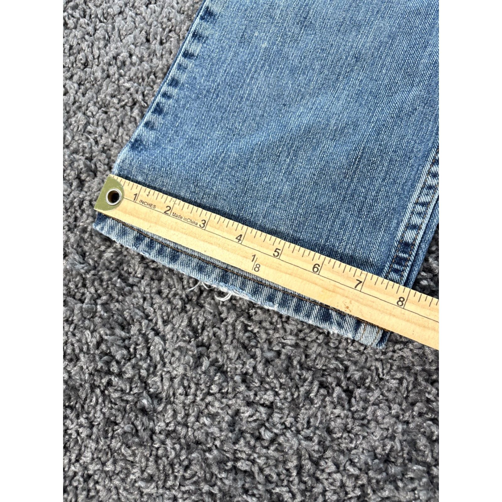Tommy Hilfiger VINTAGE Tommy Hilfiger Jeans Mens 30x30 Relaxed Baggy Y2K Work Frayed Grunge Blue Denim Wide-Leg Mens Size US 30 / EU 46 - 3 Thumbnail
