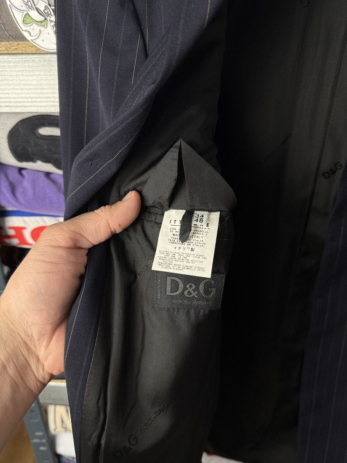 Dolce & Gabbana Dolce & Gabbana Luxury Suit Striped Size 48R - 11 Thumbnail