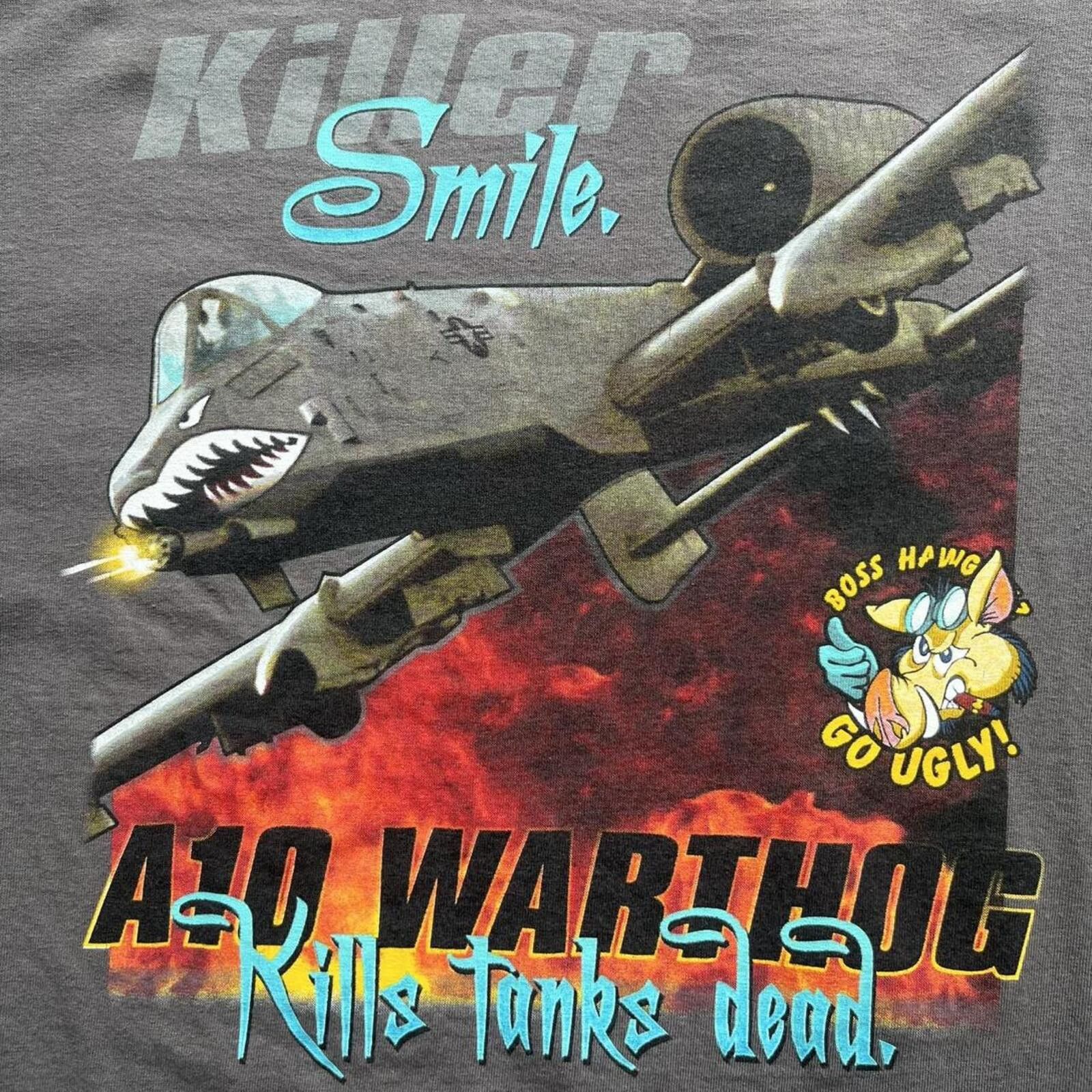 Other A10 Warthog Kill Tanks Dead Military Graphic Tee Size Medium Size US L / EU 52-54 / 3 - 3 Thumbnail