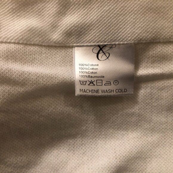 Canali CANALI men's white 100%cotton casual shirt size: L Size US L / EU 52-54 / 3 - 5 Thumbnail