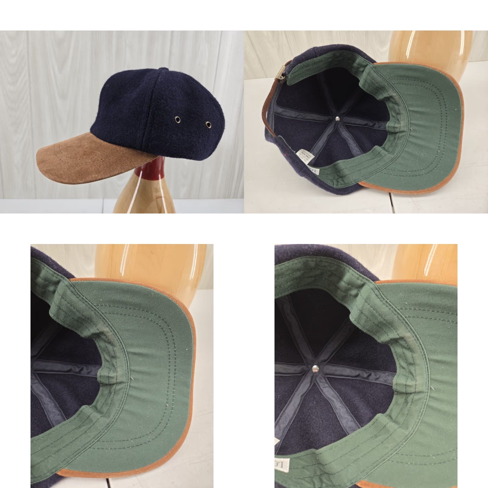 London Fog VINTAGE London Fog Baseball Cap Hat Men Adjustable Wool Blend Blue 90s Suede Solid Cap Size ONE SIZE - 9 Thumbnail