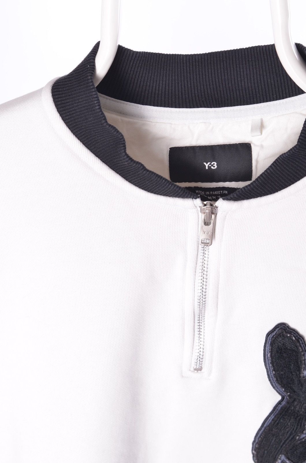 Yohji Yamamoto Y-3 Yohji Yamamoto Graphic LOGO SWEATSHIRT WHITE/BLACK Size US M / EU 48-50 / 2 - 2 Thumbnail