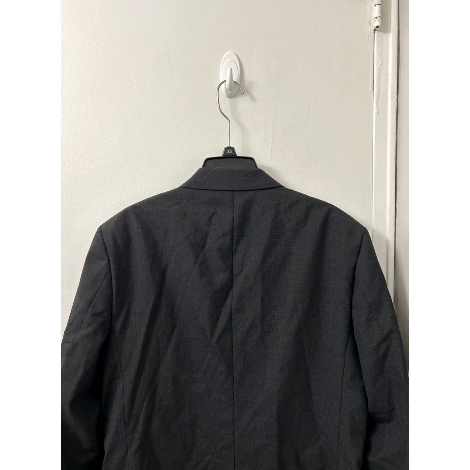 Vintage VINTAGE Louis Martin Blazer Mens 38R Charcoal Gray Two-Button Notch Lapel Regular Fit Jacket NWT Size 38R - 7 Thumbnail