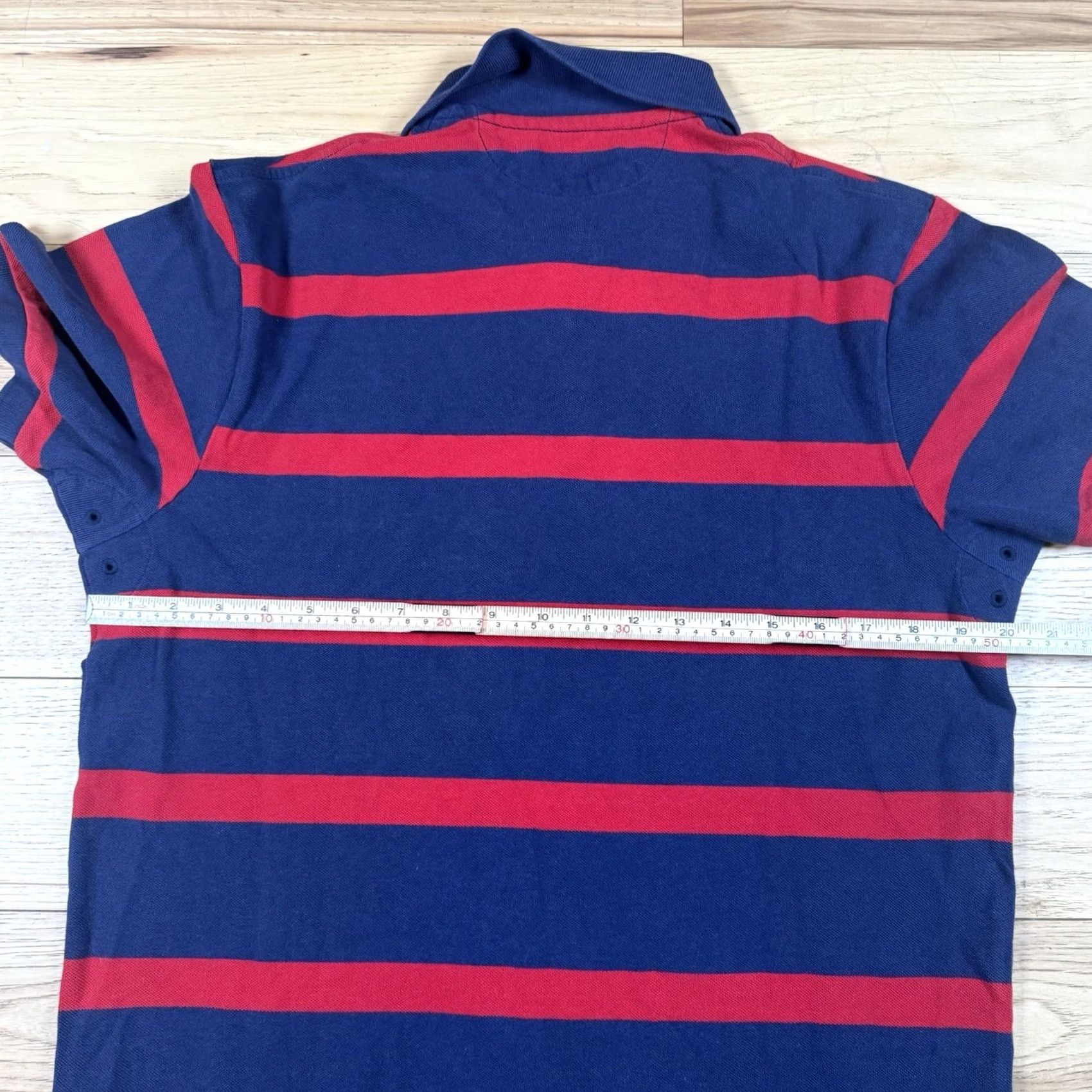 Polo Ralph Lauren Polo Ralph Lauren Shirt Mens XL Blue Rugby Big Pony Flag Crest Striped Embroidered Size US XL / EU 56 / 4 - 7 Thumbnail