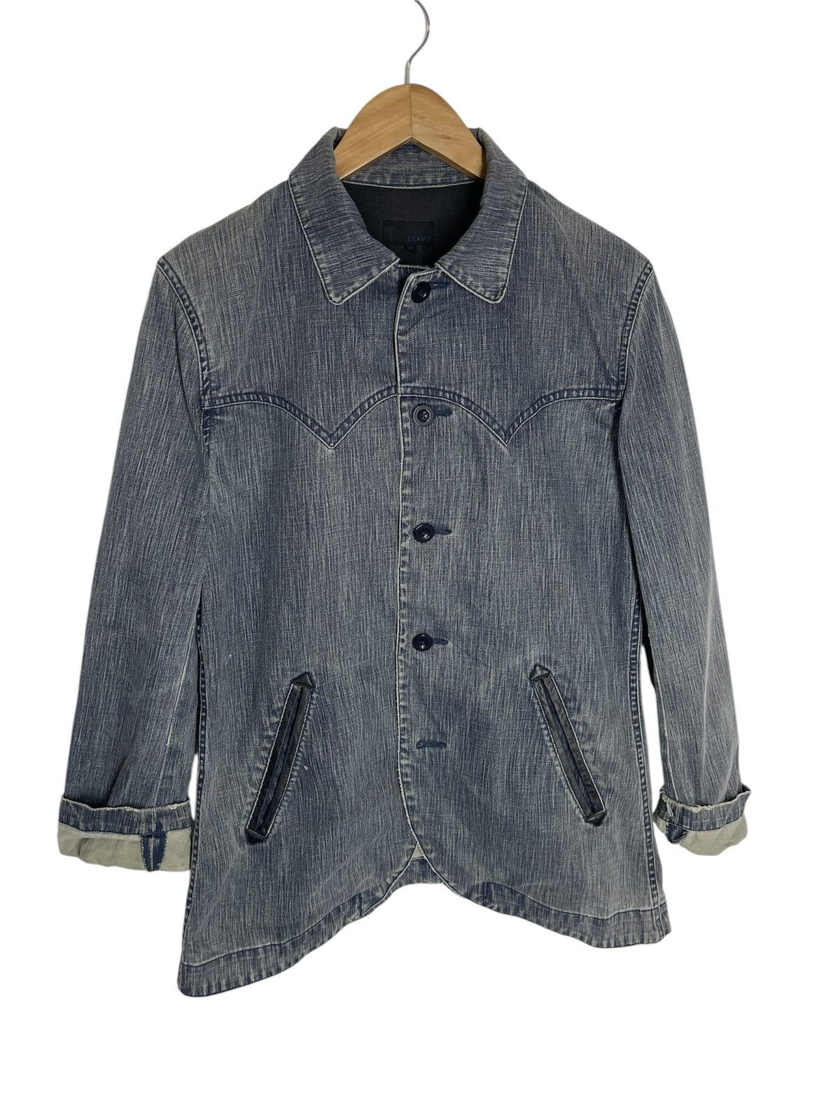 Beams Plus VINTAGE BEAMS JAPAN DENIM STREETWEAR JACKET Size US M / EU 48-50 / 2 - 1 Thumbnail