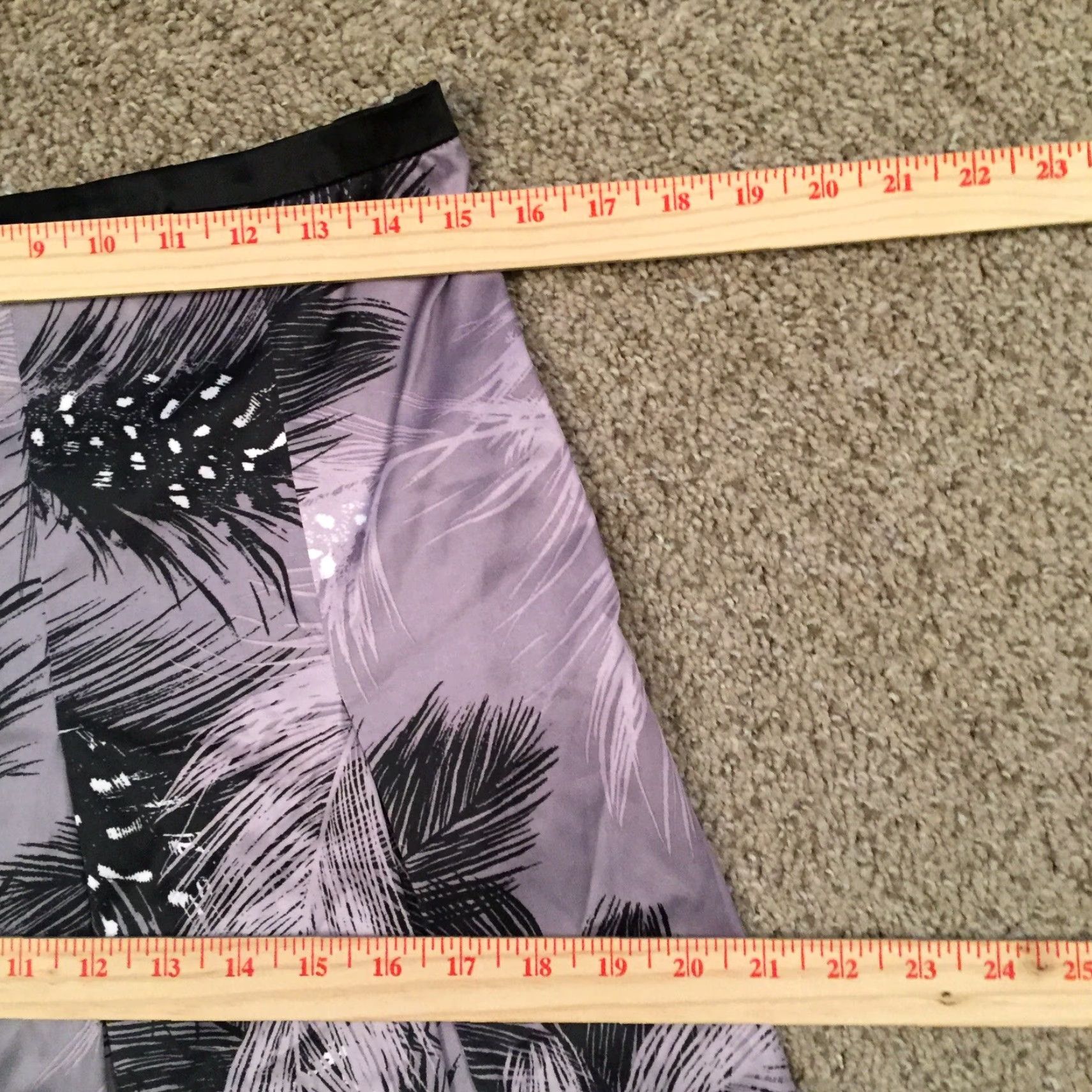 Vintage East 5th Skirt Gray Floral A-Line Midi Unlined Size 4 Women Regular Cotton Blend Vintage No Size 27" / US 4 / IT 40 - 4 Thumbnail