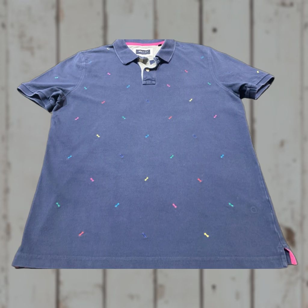 Eden Park EDEN PARK Polo Shirt Mens M Short Sleeve Pique Cotton Black Golf Size US M / EU 48-50 / 2 - 1 Thumbnail