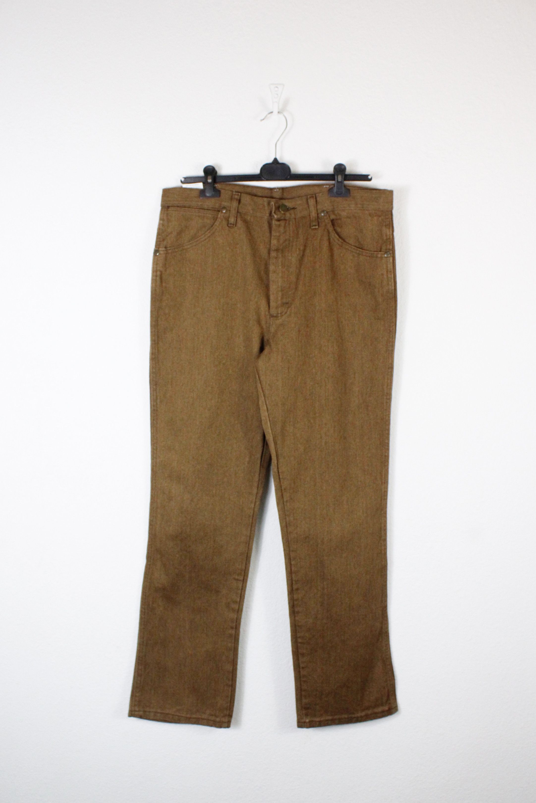 Cowboy Equipment × Vintage × Wrangler Vintage Wrangler Y2K Cowboy Cut Cut Brown Denim Jeans Pants Size US 34 / EU 50 - 1 Thumbnail