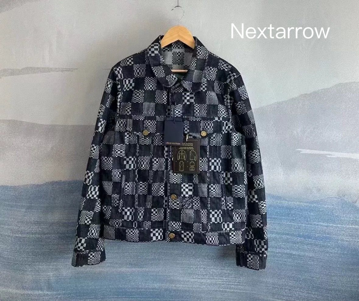 Louis Vuitton LV checkerboard hanging denim jacket