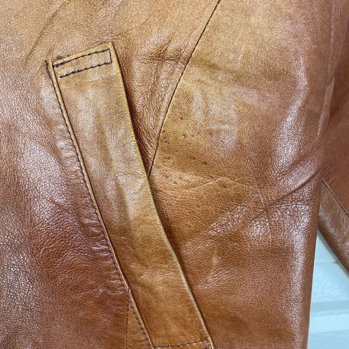 Japanese Brand Vtg Antelope Makigami Tokyo Original Leather Buckle Back Size US M / EU 48-50 / 2 - 10 Thumbnail