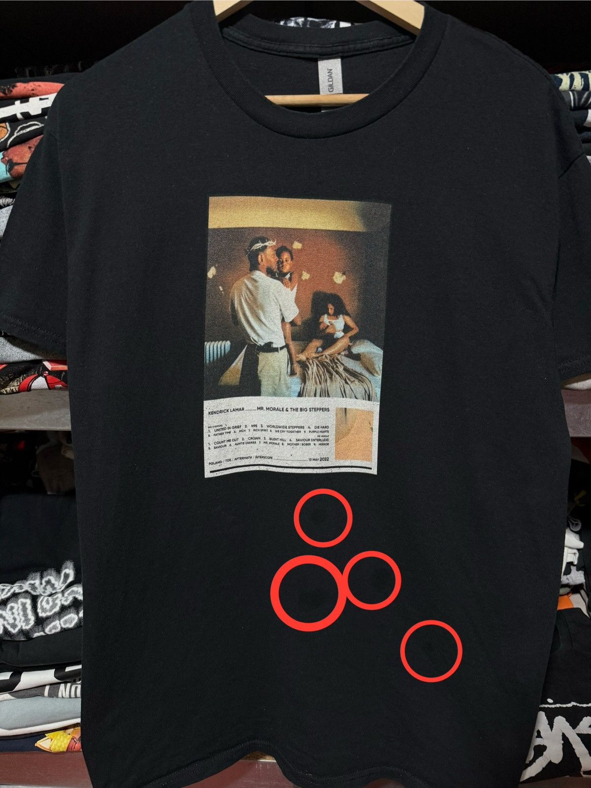 Band Tees Kendrick Lamar Mr Morale & The Big Steppers 2022 Rap T-Shirt Size US L / EU 52-54 / 3 - 5 Thumbnail