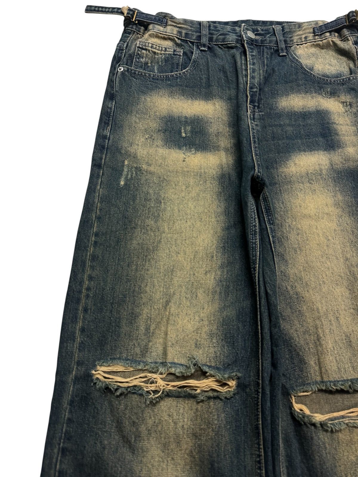 Kapital BALENCIAGA THRASHED BAGGY MUDMAX DISTRESS BY JAPANESE JEANS Size US 31 - 5 Thumbnail