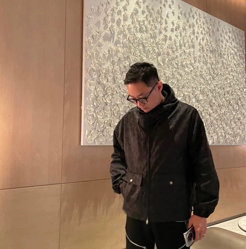 Gucci Gucci Spring and Autumn Black Polyester/Nylon Jacket Old Fl Size US S / EU 44-46 / 1 - 9 Thumbnail