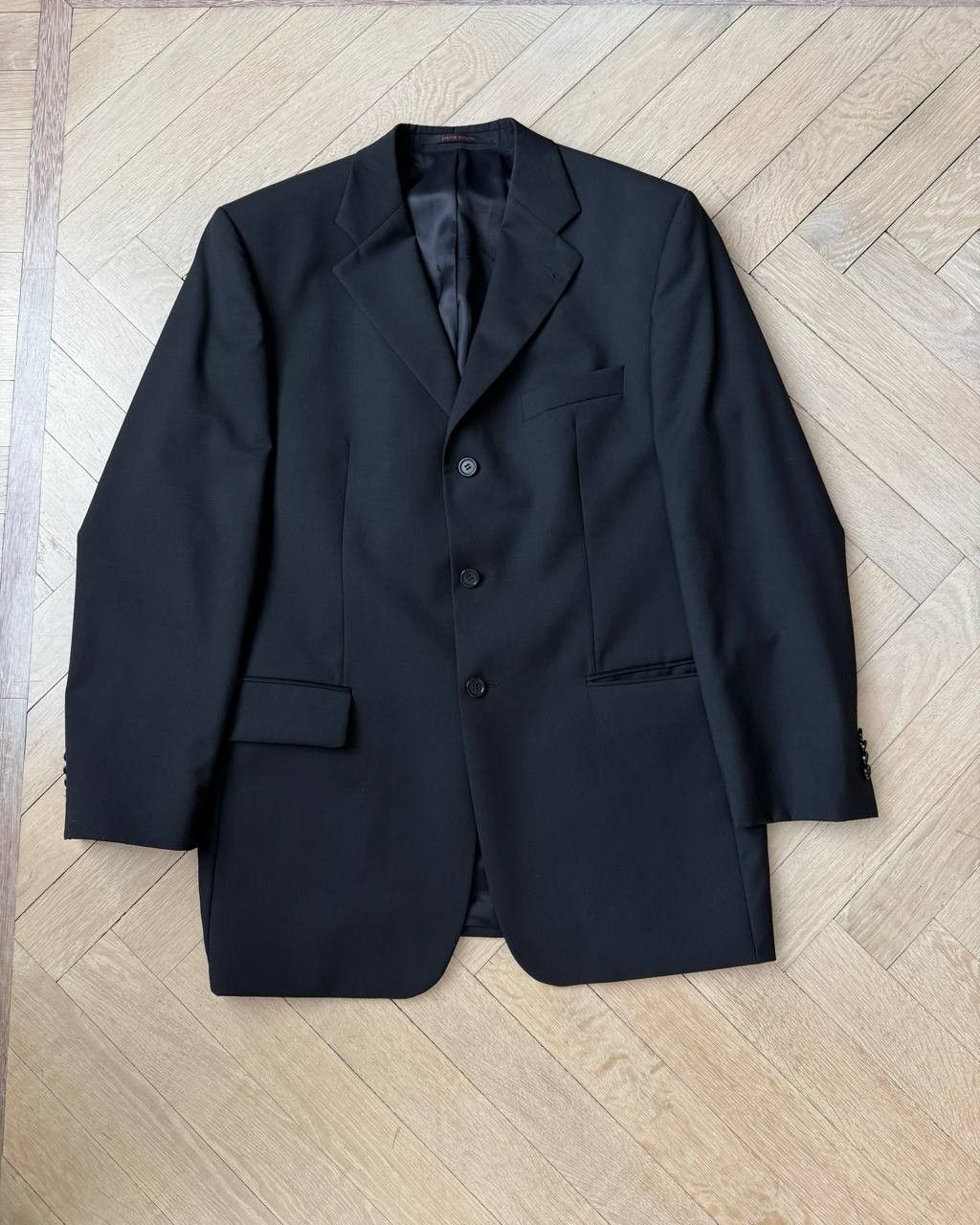 Pierre Cardin Black Pierre Cardin Wool Blazer Size 44L - 1 Thumbnail