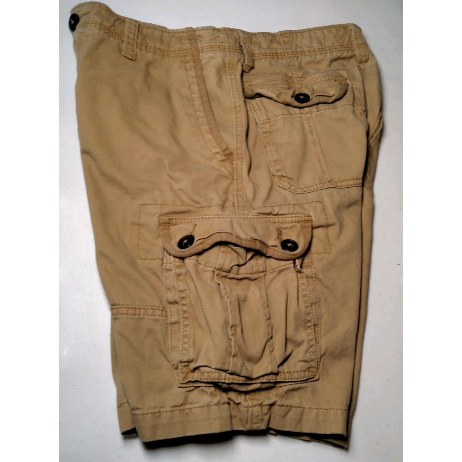 Vintage VINTAGE Aeropostale Cargo Shorts Men 30 Brown Cotton Cargo Shorts 30x9.5 Mens Brown Summer Casual Workwear Baggy-Utility Size US 30 / EU 46 - 3 Thumbnail