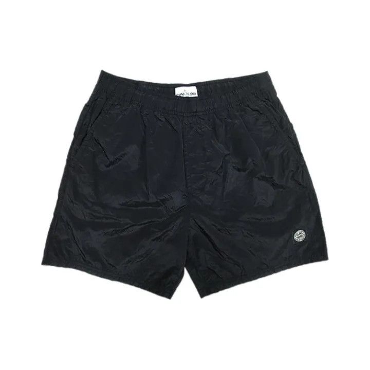 Stone Island Stone Island Men's Classic Black Nylon Shorts Size US 44 / EU 60 - 1 Thumbnail