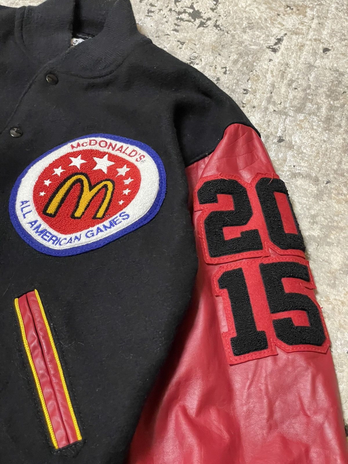 Adidas Adidas Mc Donald’s Varsity Leather Jacket Size US L / EU 52-54 / 3 - 7 Thumbnail