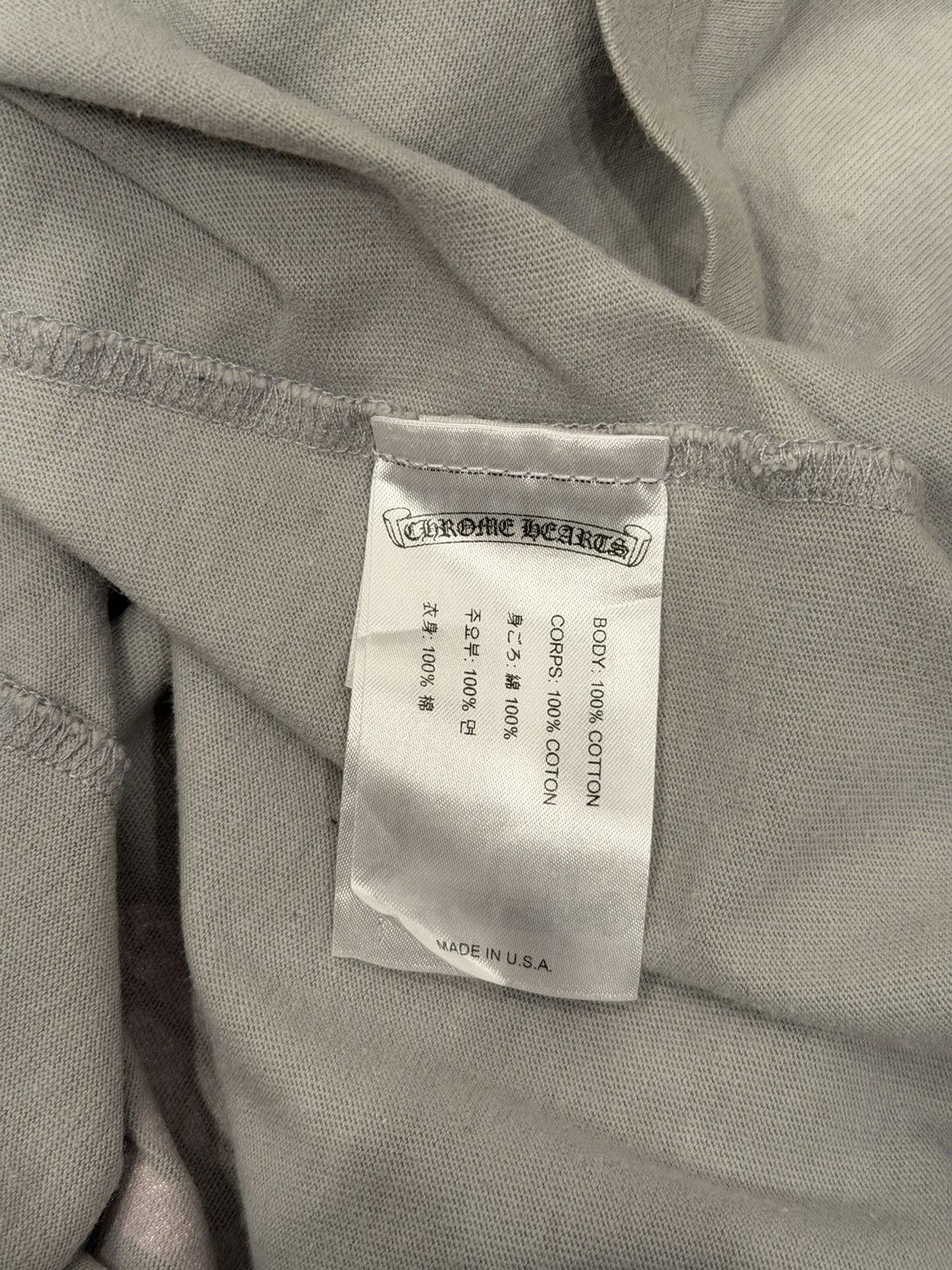 Chrome Hearts Chrome hearts Matty Boy Suggest Pocket Tshirt Grey Size US L / EU 52-54 / 3 - 5 Thumbnail