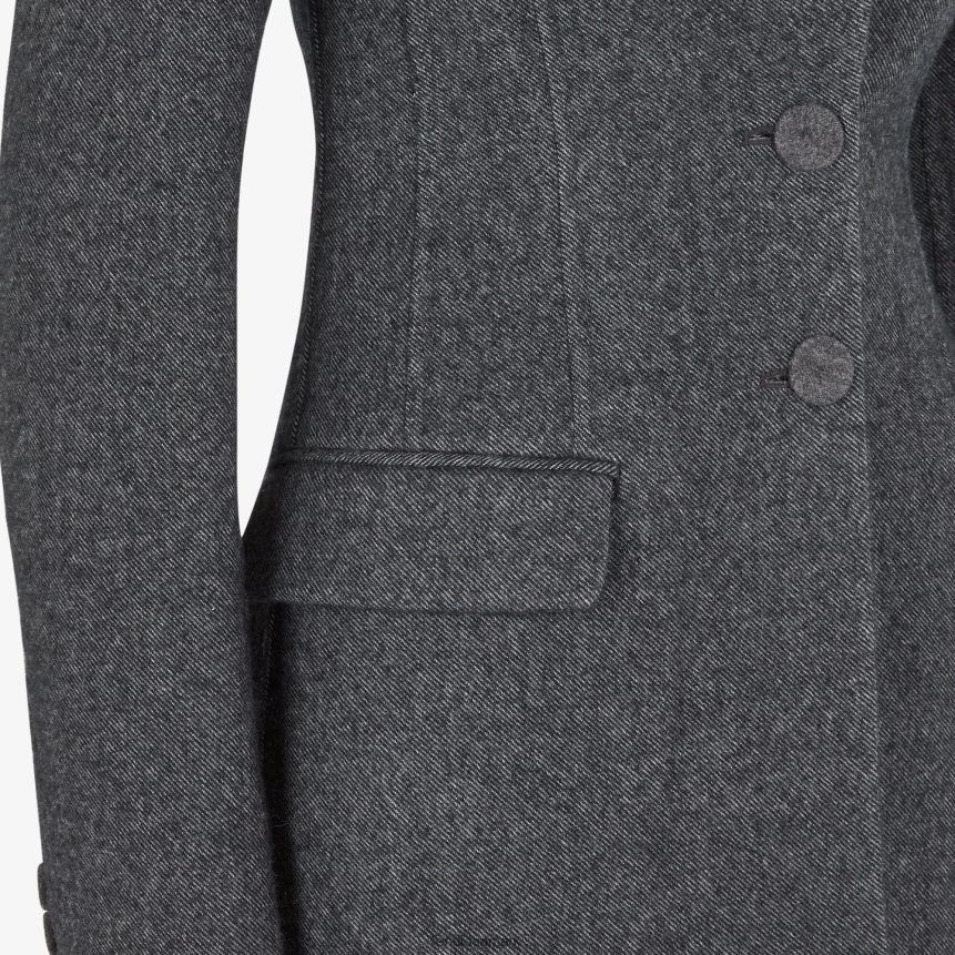 Fendi o1loc1c0824 Jacket in Grey Size M / US 6-8 / IT 42-44 - 3 Thumbnail