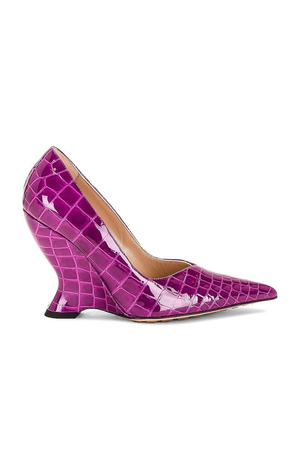 Bottega Veneta o1n1vont1124 Punta Pumps in Purple Size US 7 / IT 37 - 1 Thumbnail