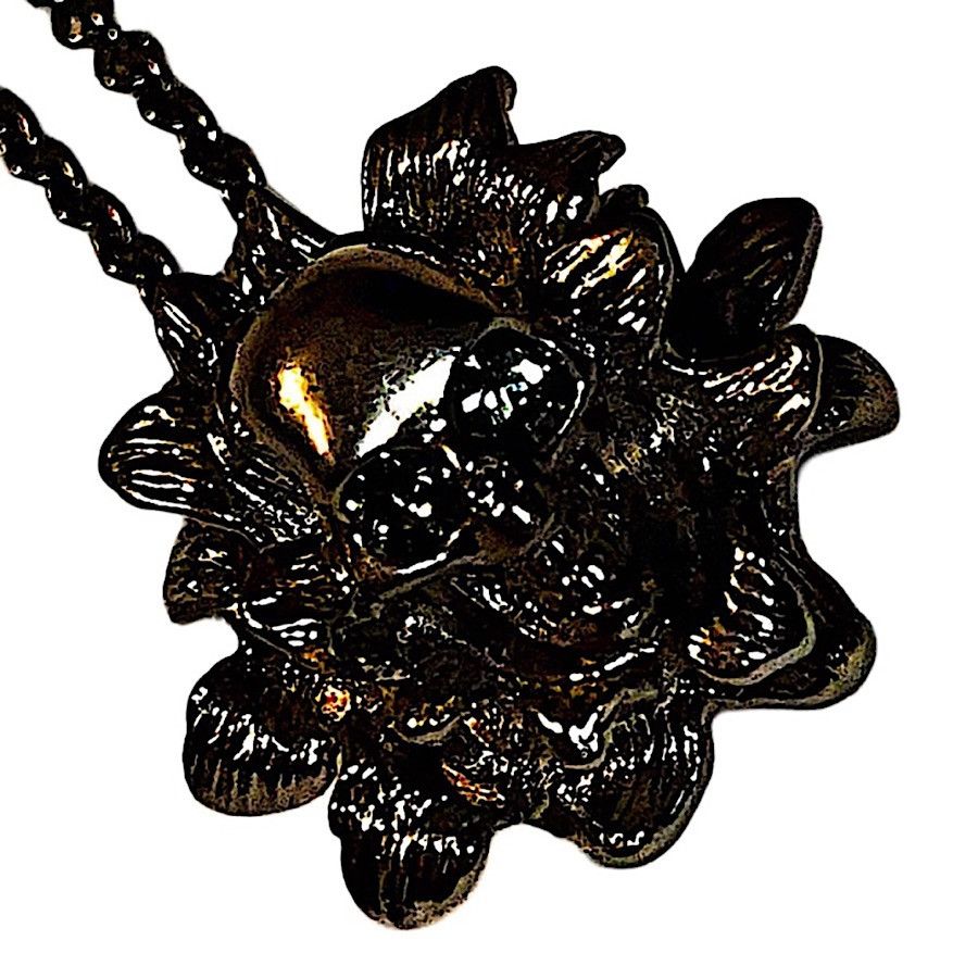 Alexander McQueen Authentic McQueen Silver Plated Swarovski Skull Necklace Size ONE SIZE - 2 Thumbnail