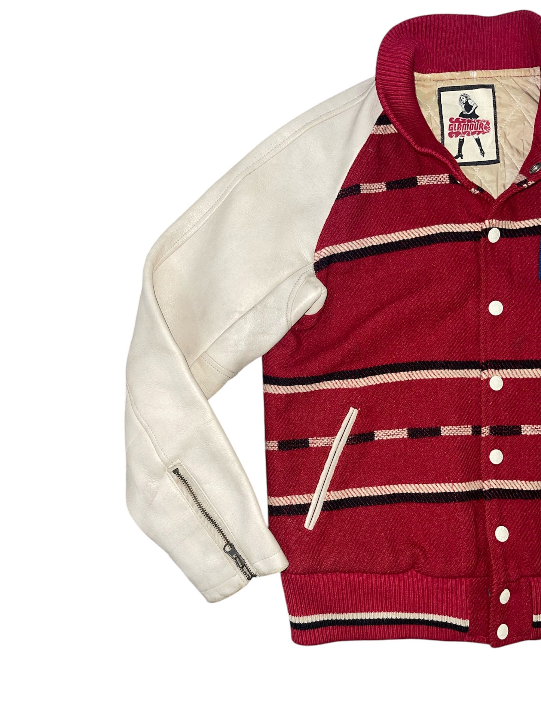 Hysteric Glamour Vintage 90s Hysteric Glamour Varsity Wool / Leather Jacket Size US S / EU 44-46 / 1 - 5 Thumbnail