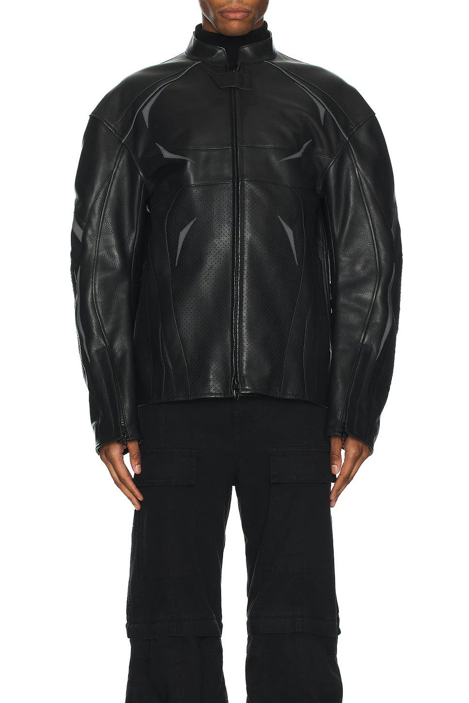 Balenciaga o1bcso1str1025 Unity Sports Icon Racing Jacket in Black Size US L / EU 52-54 / 3 - 5 Thumbnail