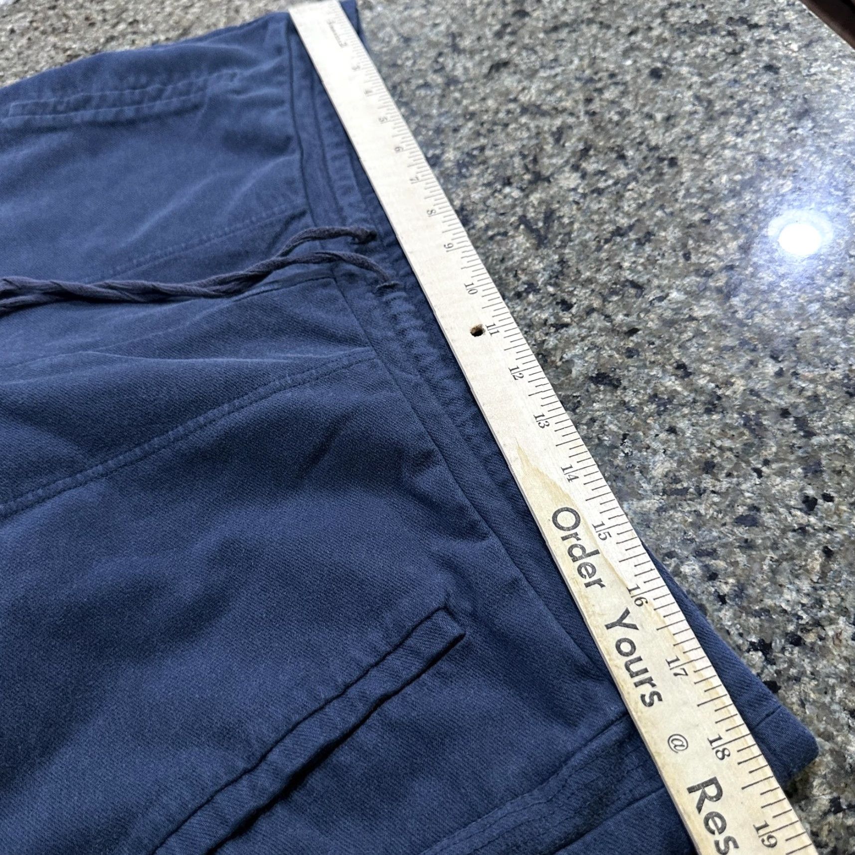 Vintage VINTAGE J Jill Pants Womens XL Petite Gray Capri Drawstring Cotton Blend ALTERED HEM Size 26" / US 2 / IT 38 - 6 Thumbnail