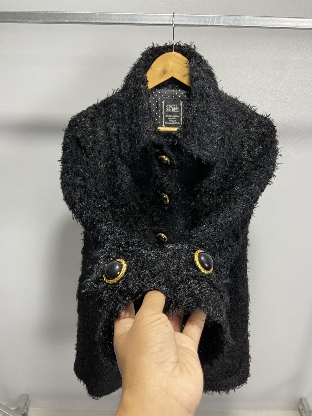 Designer × Japanese Brand × Vintage CECIL Mc BEE Mohair Jacket made in japan Size M / US 6-8 / IT 42-44 - 5 Thumbnail