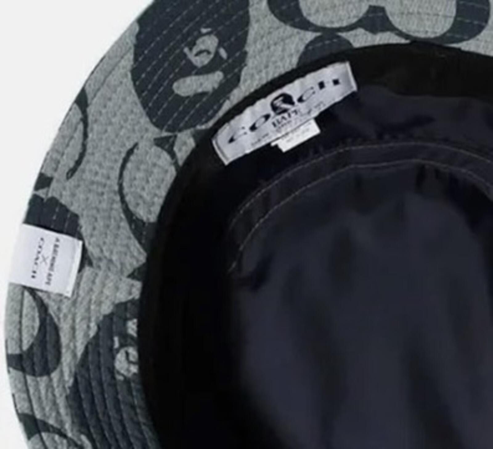 Coach BAPE x Coach Bucket Hat Navy / Gray StockX Certified M Large Size ONE SIZE - 8 Thumbnail