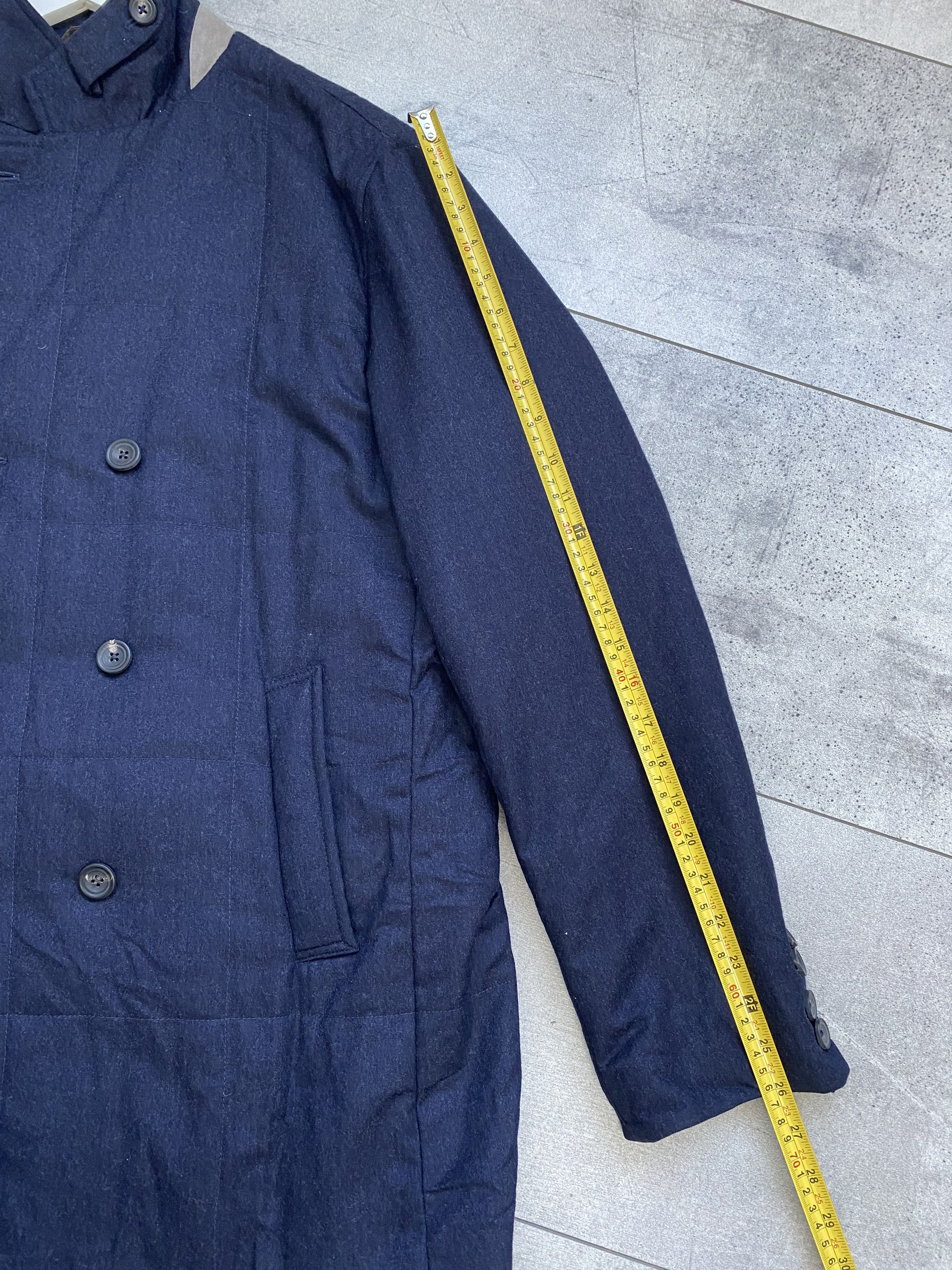 Hackett Hackett London Savile Row Wool Quilted Coat Size US XL / EU 56 / 4 - 15 Thumbnail