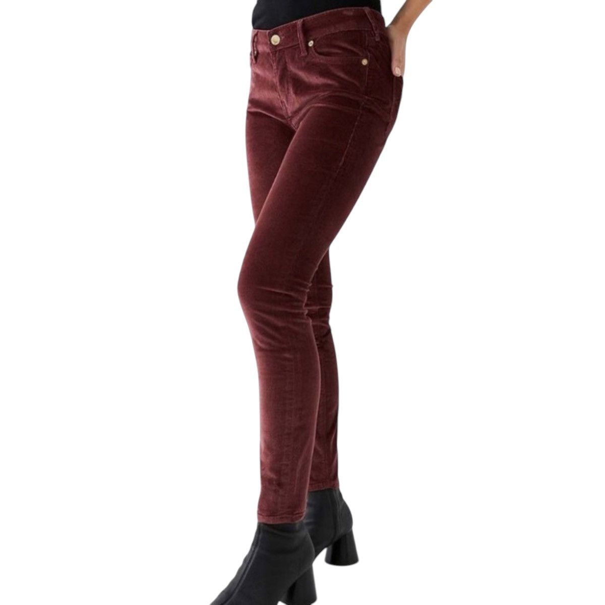 True Religion True Religion Red Halle Corduroy Skinny Jeans Size 30" / US 8 / IT 44 - 4 Thumbnail