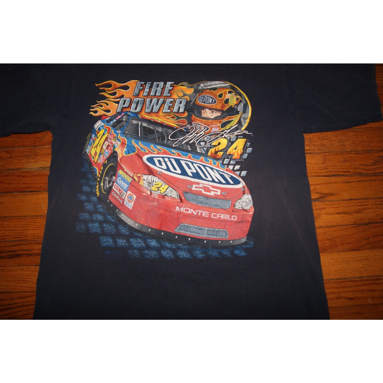 Other VTG Y2K Jeff Gordon AOP Nascar Racing FIRE POWER LT-Shirbt Size US L / EU 52-54 / 3 - 3 Thumbnail