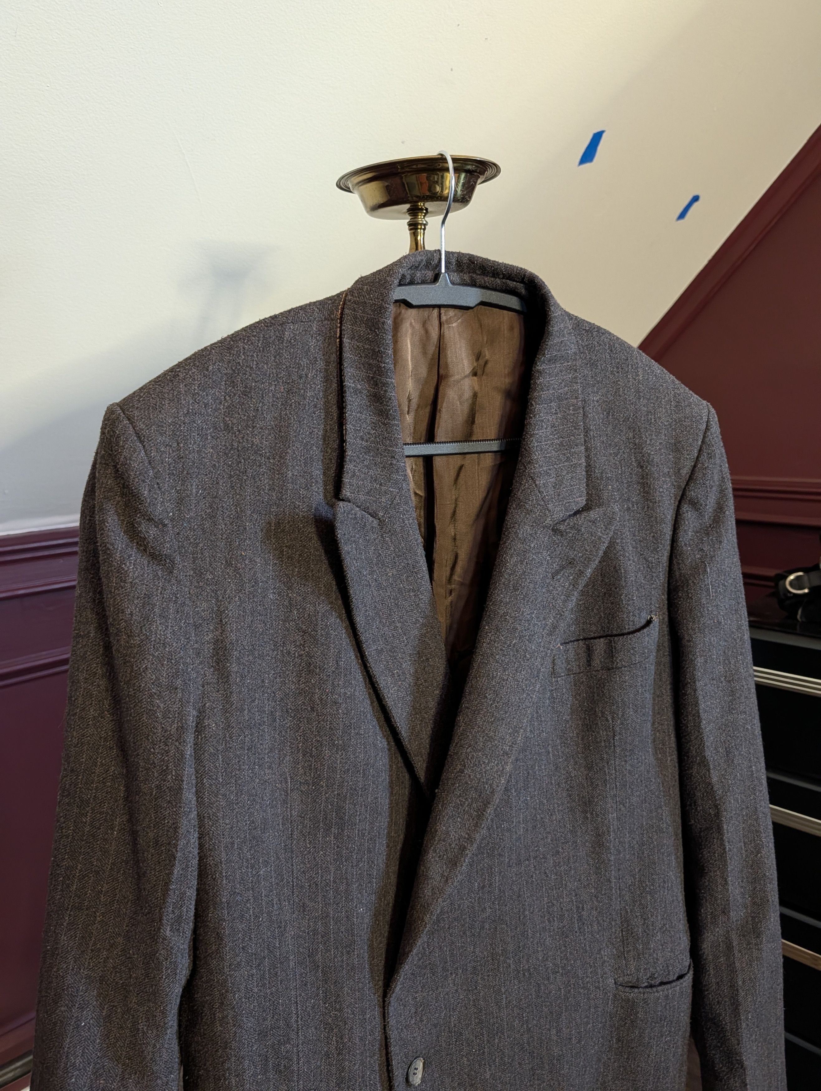 Ducati Hand tailored vintage double breasted speckled weave jacket Size 40R - 2 Thumbnail