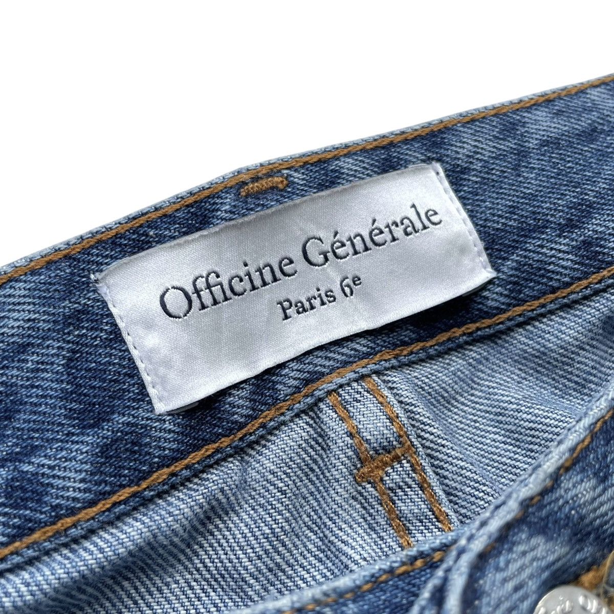 Officine Generale Officine Générale Paris Slim Fit Indigo Designer Denim Jeans Size US 32 / EU 48 - 13 Thumbnail