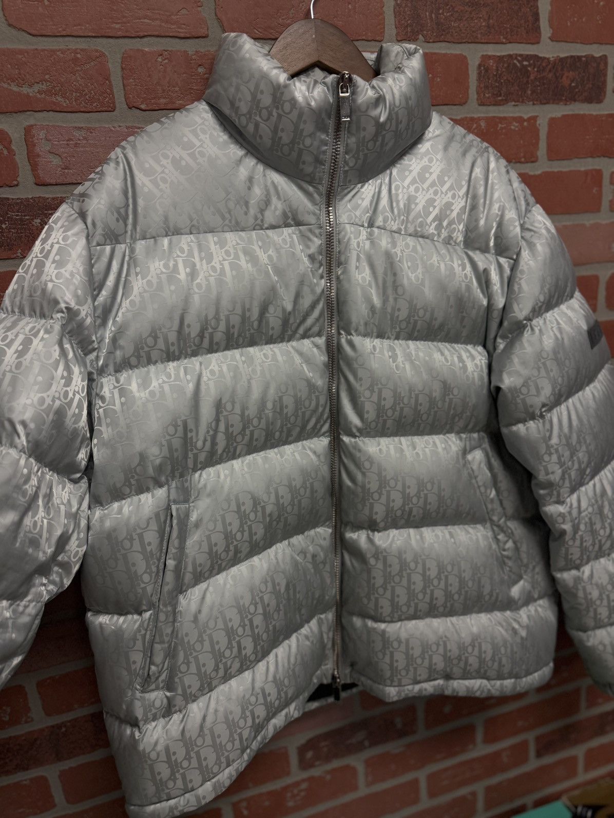 Dior Dior Puffer Jacket Silver $3100 Retail Size 58(XXL) 🧼 Size US XXL / EU 58 / 5 - 7 Thumbnail