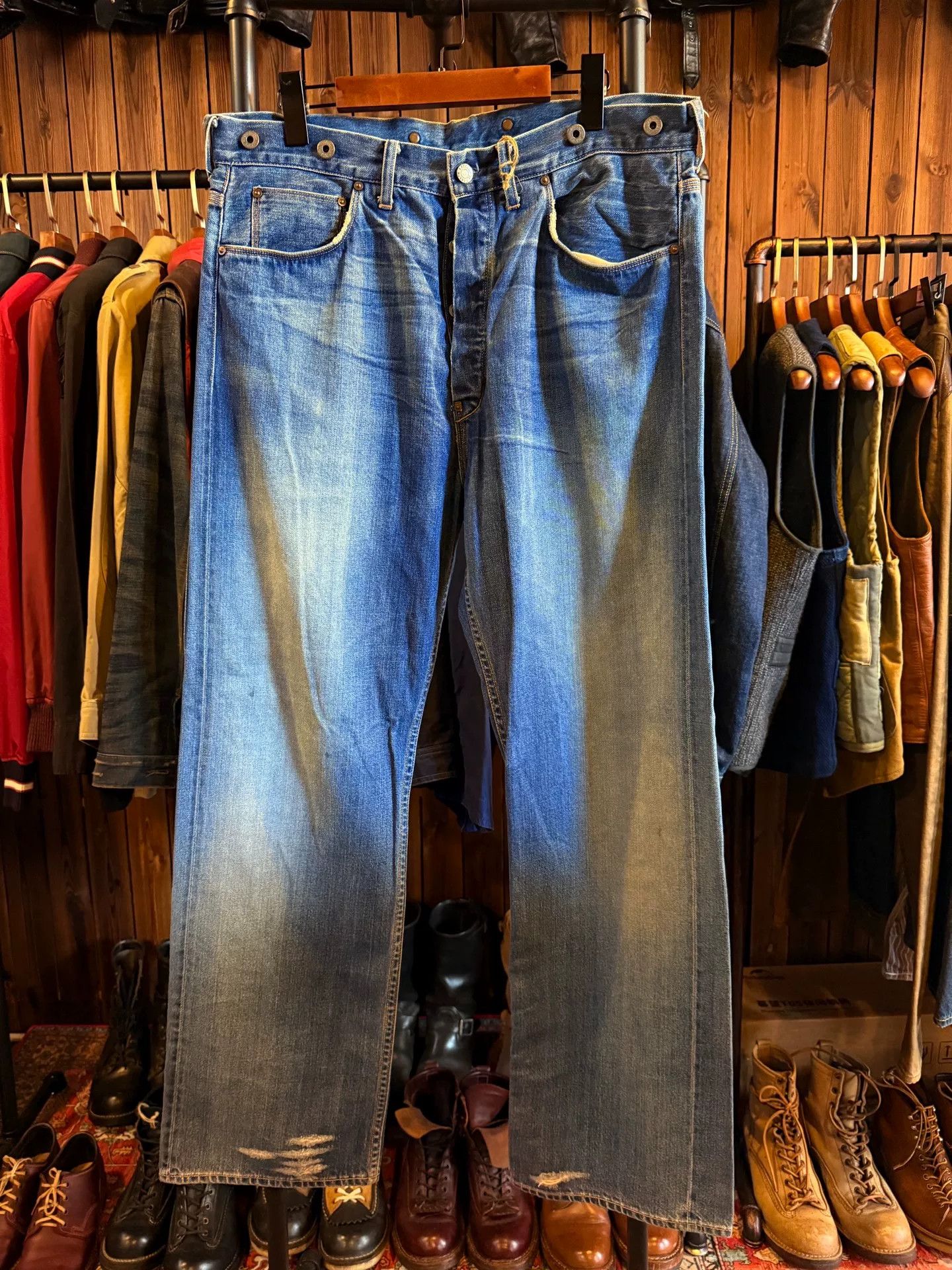 RRL Ralph Lauren RRL Classic Washed Blue Jeans Size US 36 / EU 52 - 1 Thumbnail