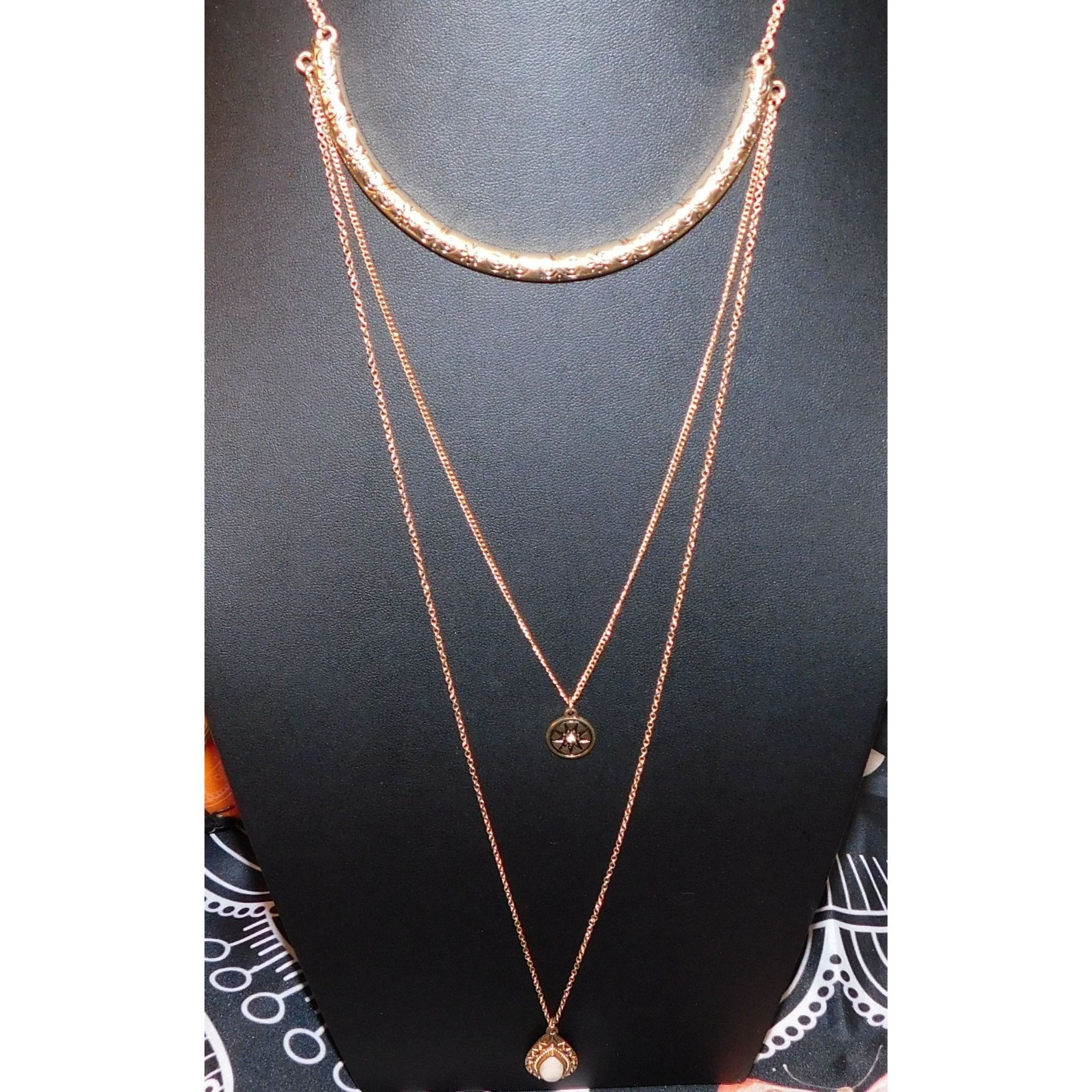 Other Celestial Goddess Gold Tone Multilayer Necklace Size ONE SIZE - 7 Thumbnail