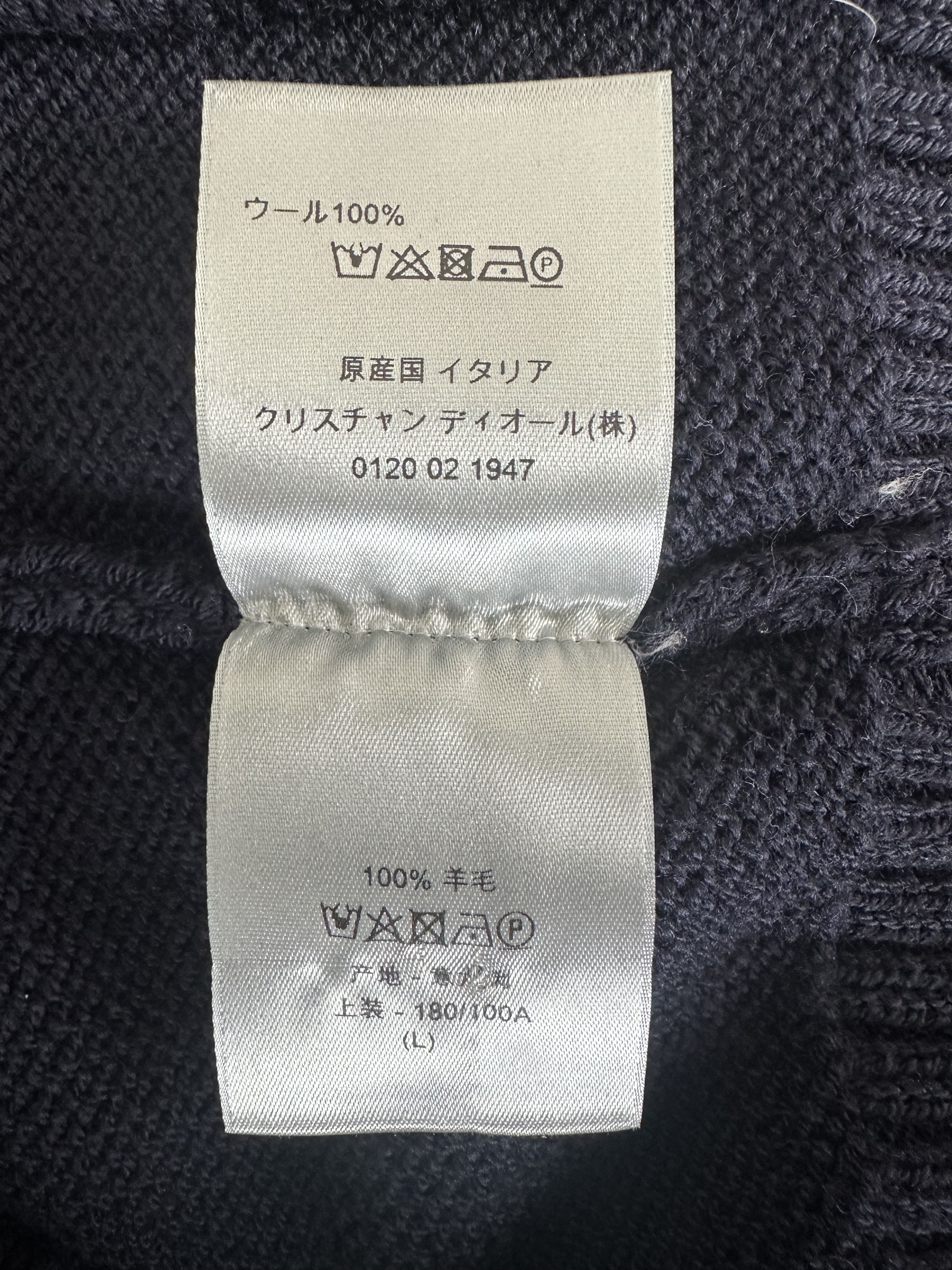 Dior × Stussy Stussy Navy Ox Knit Sweater Size US L / EU 52-54 / 3 - 6 Thumbnail
