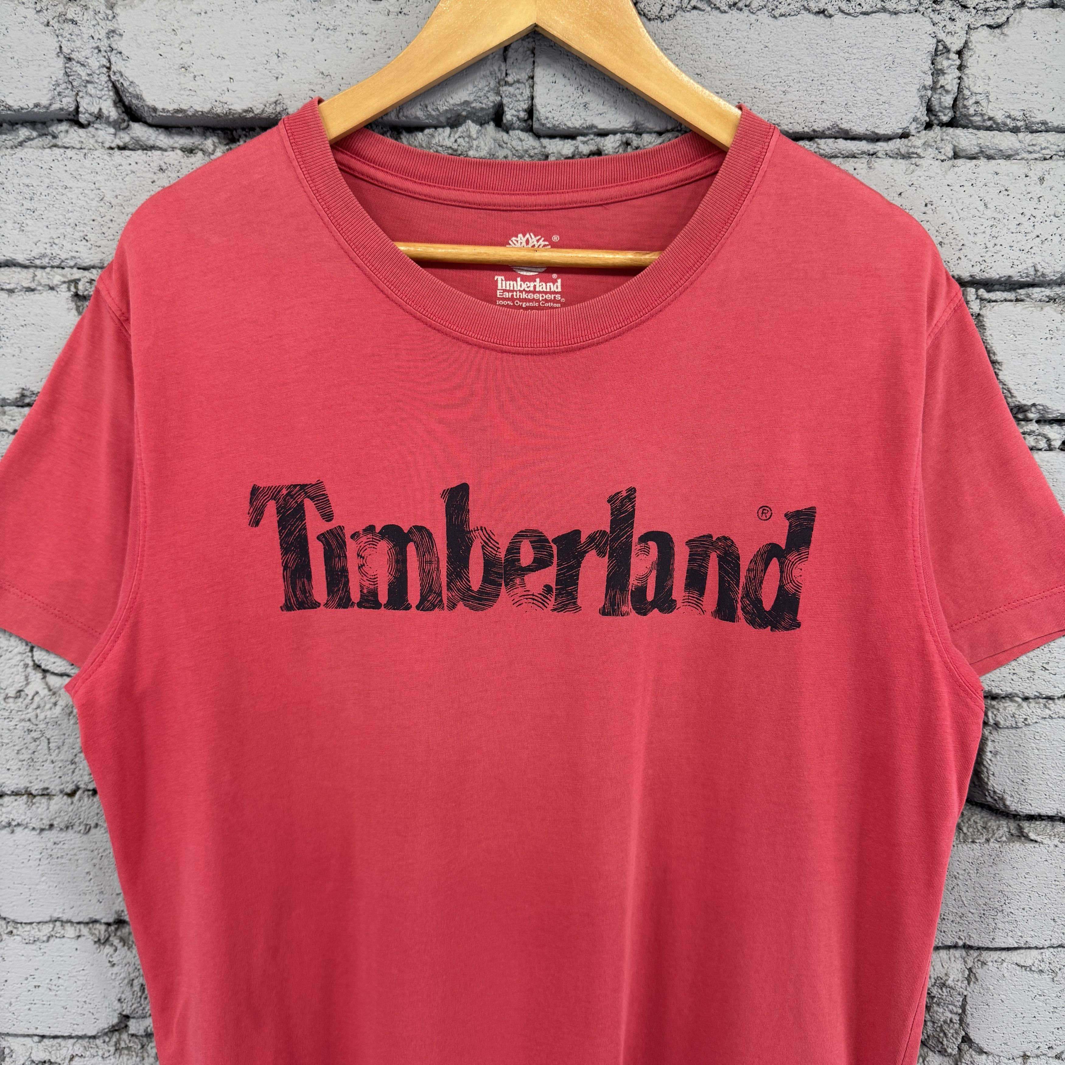 Timberland Timberland Big Logo Spellout Tshirt Red Size US L / EU 52-54 / 3 - 3 Thumbnail