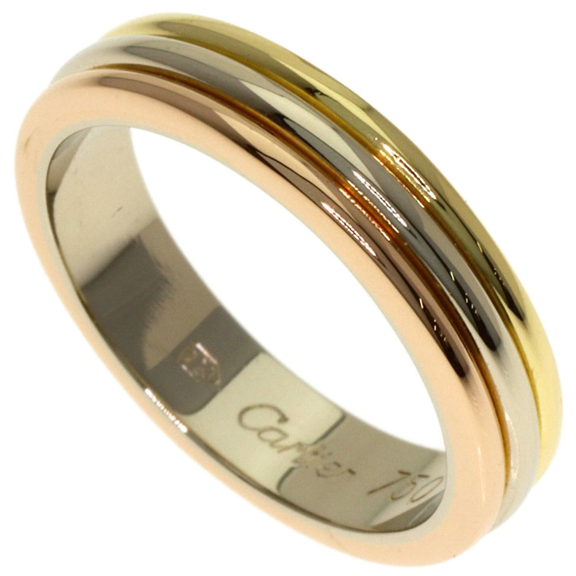 Cartier Cartier Three Gold #48 Ring, 18K Yellow Gold/18K White Pink Gold, Women's, CARTIER Size ONE SIZE - 1 Thumbnail