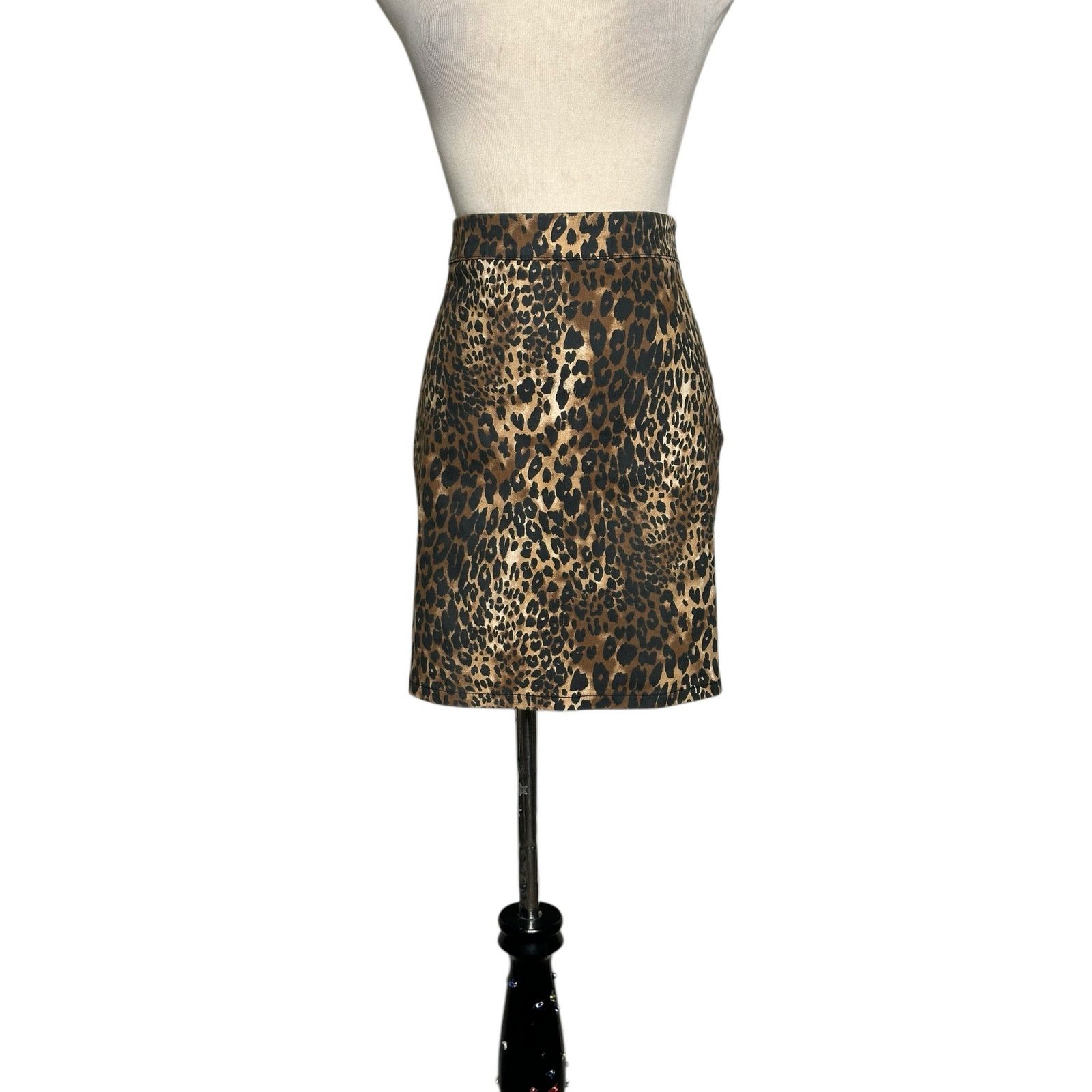 Forever 21 Forever 21 brown animal print mini skirt size Large Size 29" - 6 Thumbnail