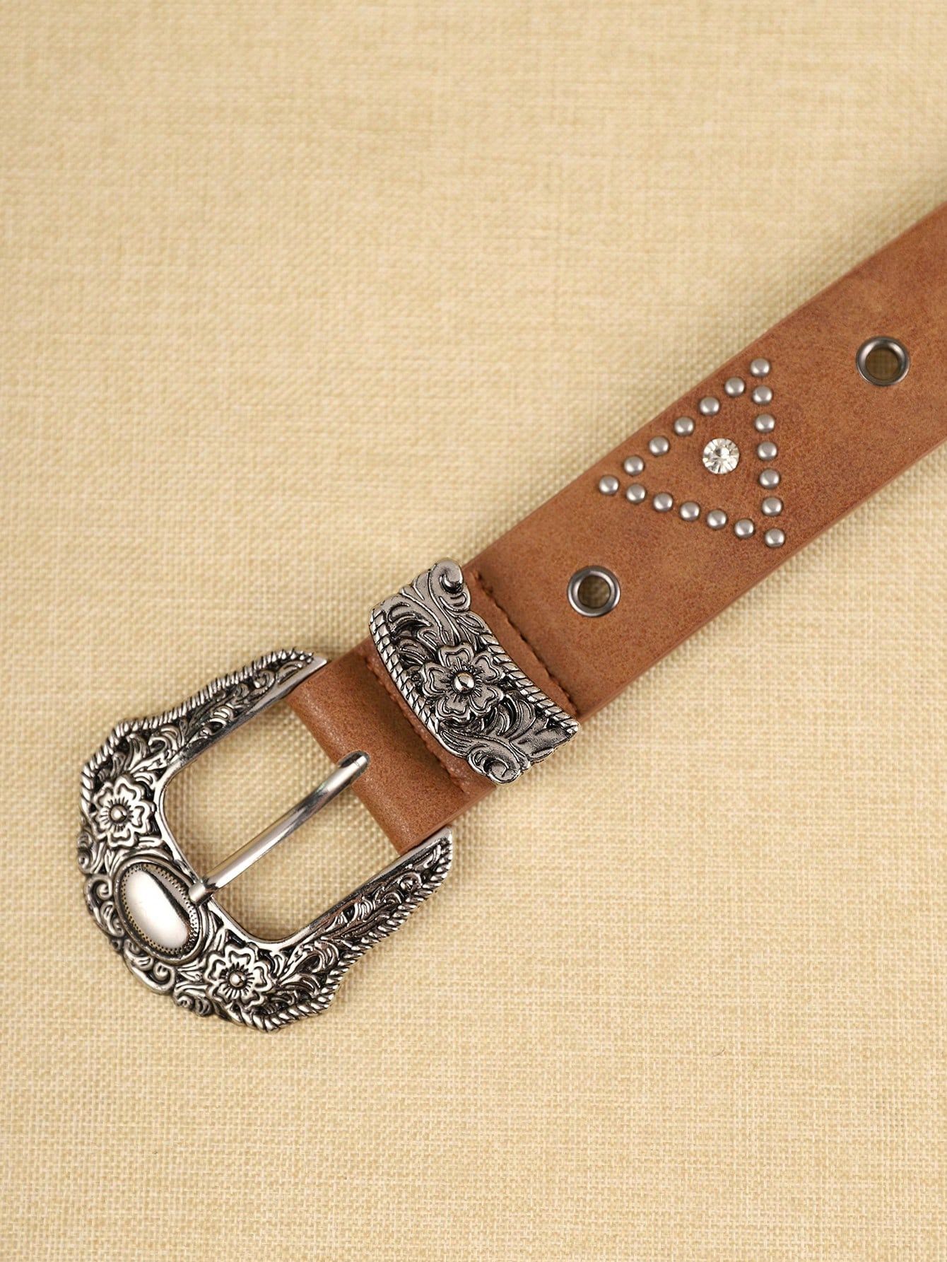 Japanese Brand Diamond Flower Metal Belt Size ONE SIZE - 3 Thumbnail