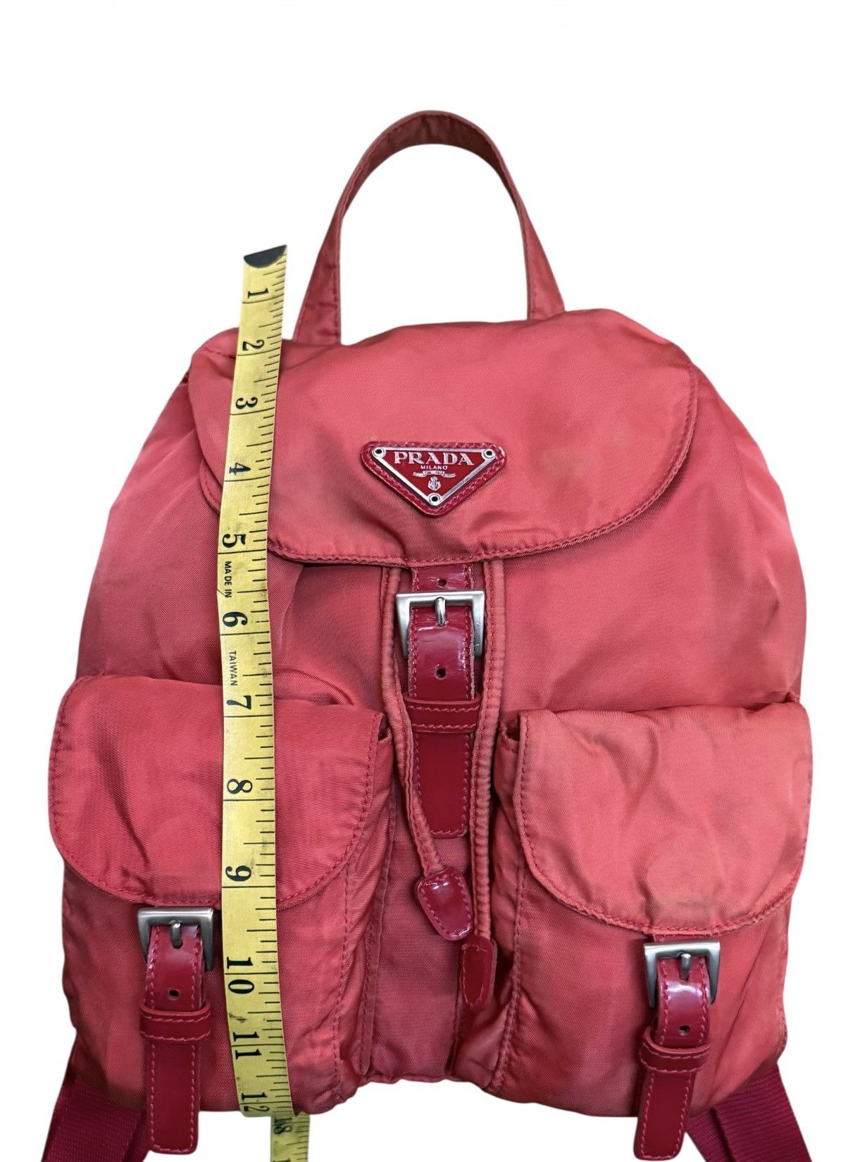 Prada Prada Red Nylo Tessuto Bagpack Vintage Size ONE SIZE - 3 Thumbnail
