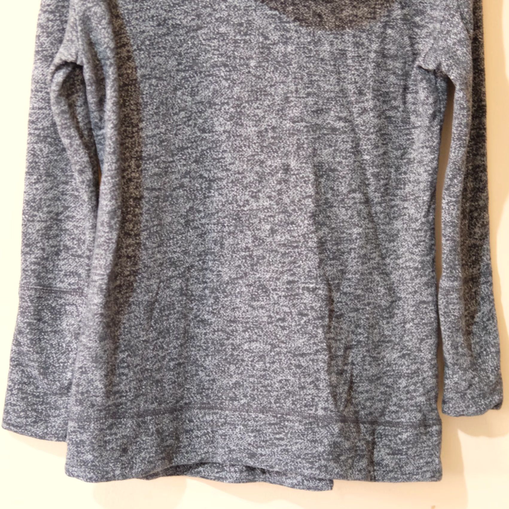 Merona Merona Sweatshirt Heather Black/Gray Cowl Neck Pullover Women's L #p95-436 Size L / US 10 / IT 46 - 3 Thumbnail