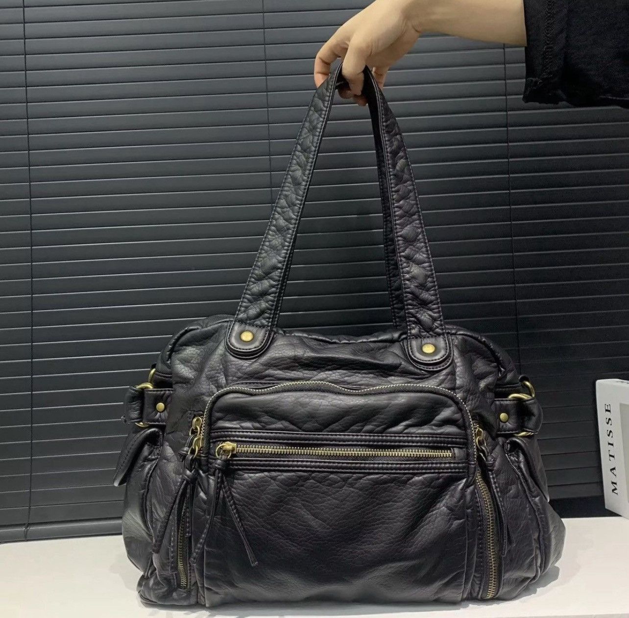 Japanese Brand × Vintage Ladies multiple poket bag pu leathers Size ONE SIZE - 1 Thumbnail
