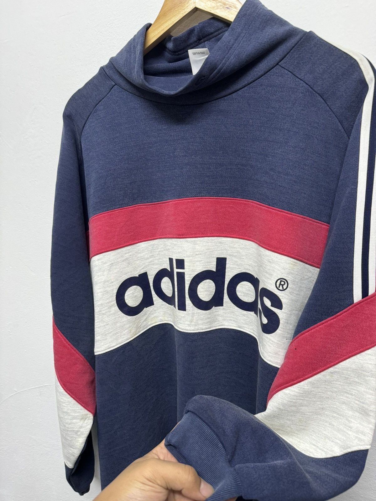 Adidas × Vintage Vintage Adidas Boxy Sweatshirt Size US XXL / EU 58 / 5 - 3 Thumbnail