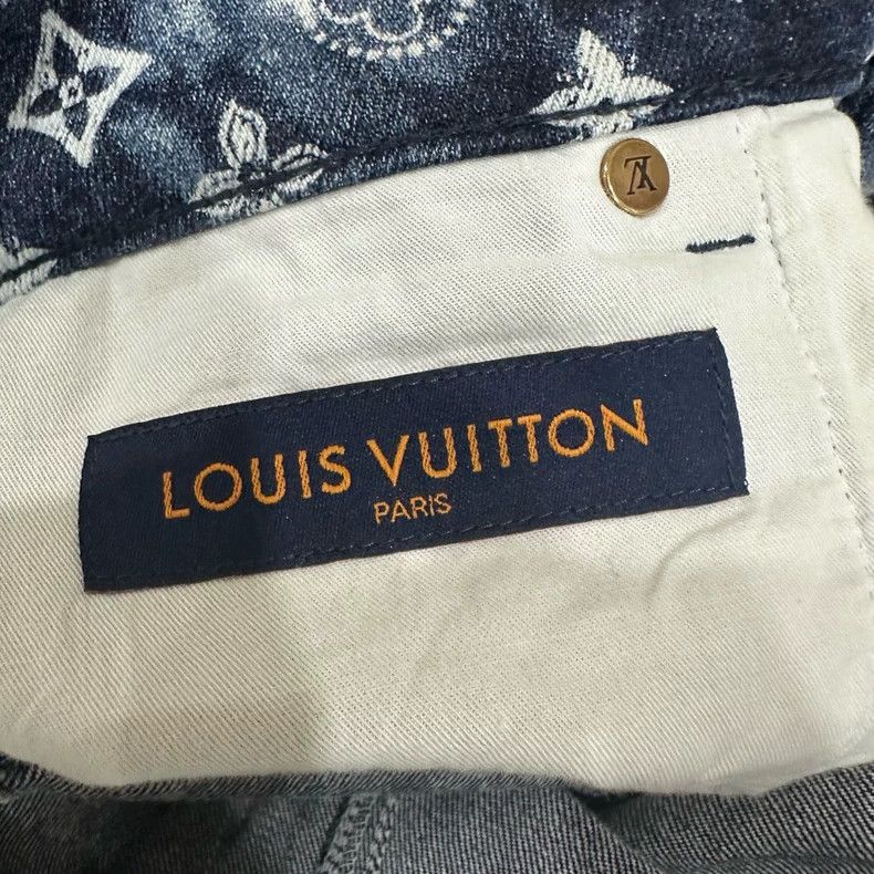 Louis Vuitton Louis Vuitton Cashew denim shorts 2505-Nextarrow Size US 29 - 4 Thumbnail