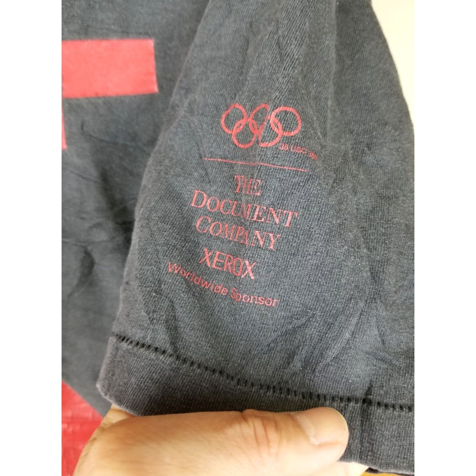 Hanes VINTAGE 90's Xerox Printer Company Promo Faded Black Cotton T-Shirt XL Mens Size US XL / EU 56 / 4 - 6 Thumbnail