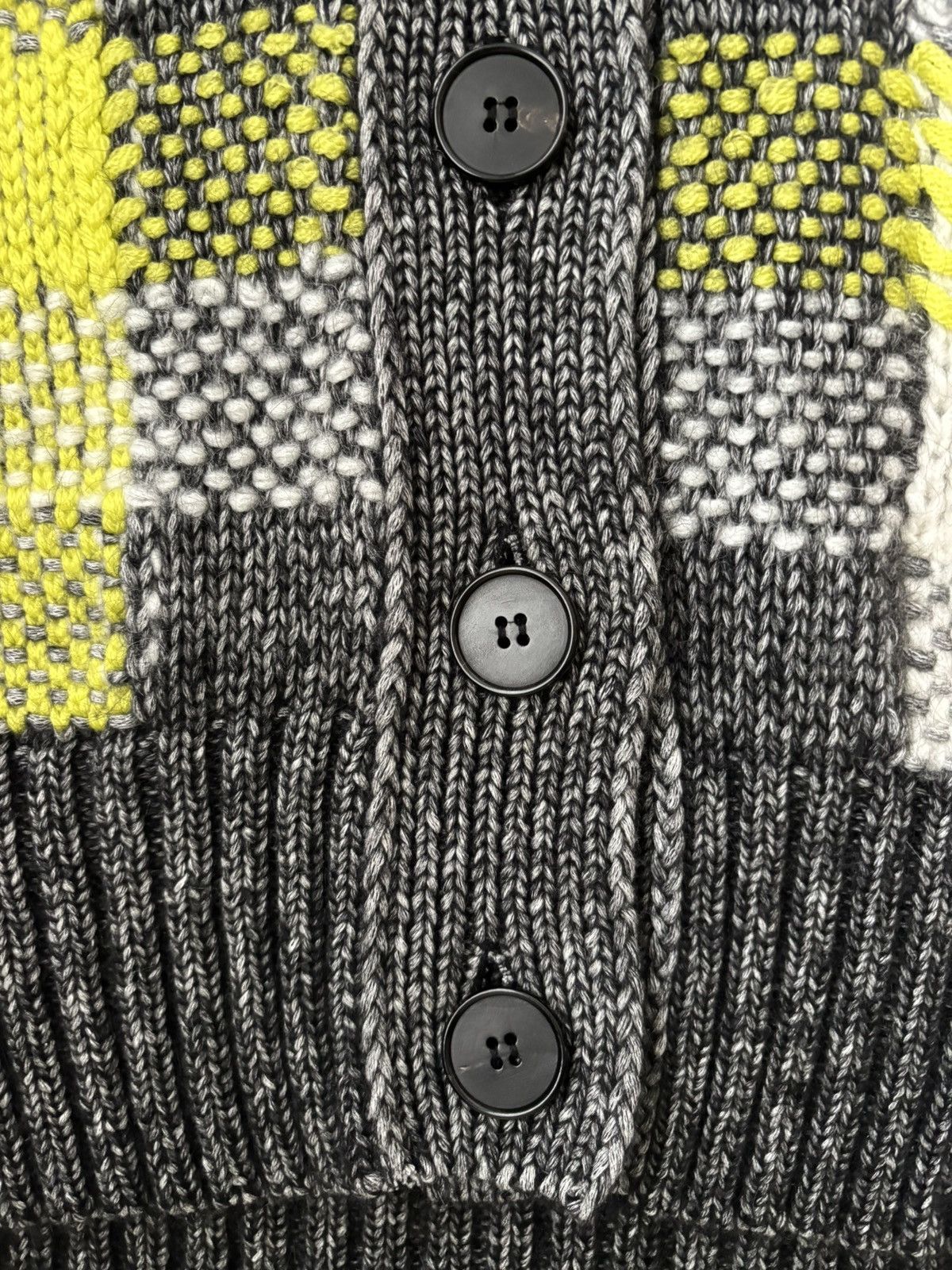 Alexander McQueen MCQ ALEXANDER MCQUEEN Checked knitted cardigan Size S / US 4 / IT 40 - 10 Thumbnail